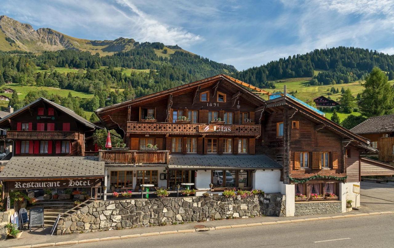 Hotel Restaurant Les Lilas Les Diablerets Exterior foto